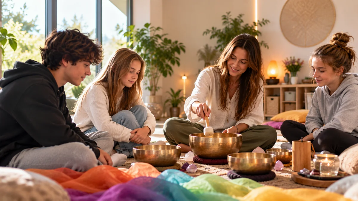 Tiefenentspannung und Klangtherapie für Jugendliche und Teens